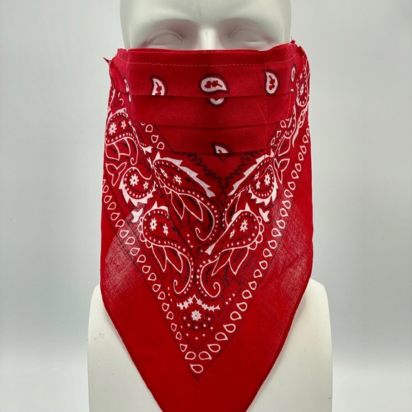 Pleated facemasks with filter and Velcro straps - Picture 3 of 13